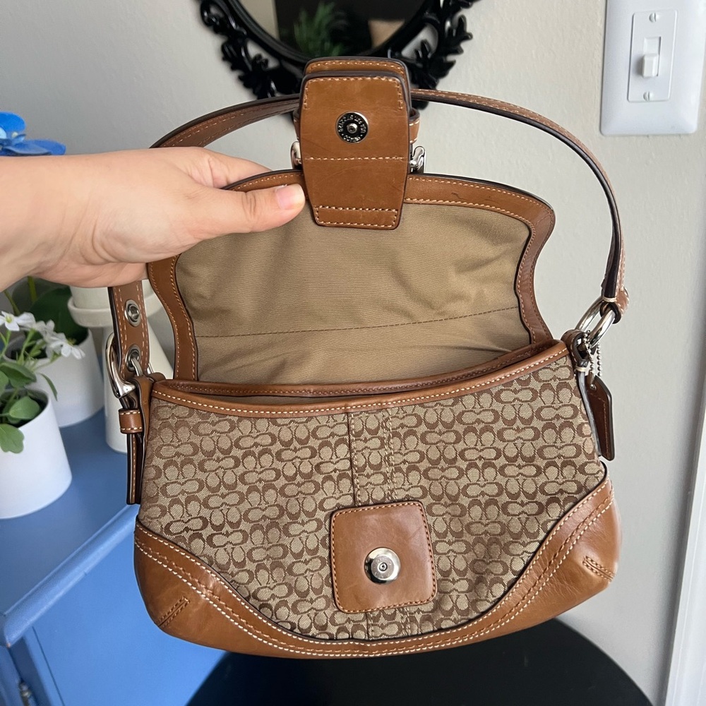 Coach Small Tan Canvas Soho A0878-F10925 - Picture 5 of 9